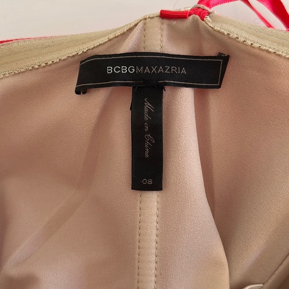 BCBG red cocktail strapless dress - Picture 5 of 13